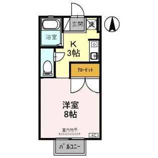 ビューラⅡ【1階】の間取り