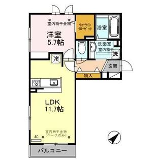 ハイデルビー【2階】の間取り