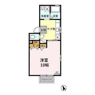 ヴィサージュM【2階】の間取り