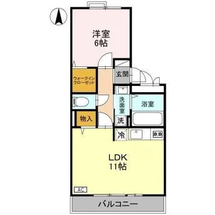 カメリア21 A【2階】の間取り