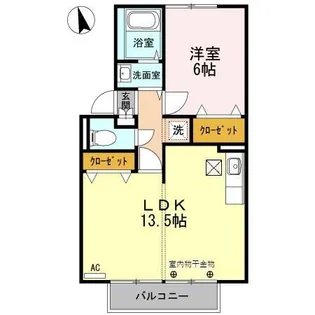 プレジールマーチ A【1階】の間取り