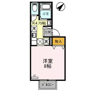 コムサデセジュールⅡ【1階】の間取り