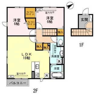 パストラル【2階】の間取り
