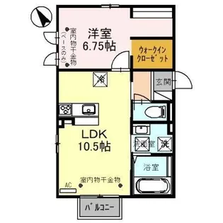 プライム若宮【1階】の間取り