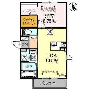 グレース若宮【1階】の間取り