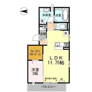 OTT’s K2(オッツケーツー)【3階】の間取り