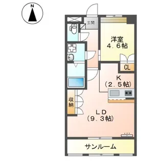 ディアコート【3階】の間取り