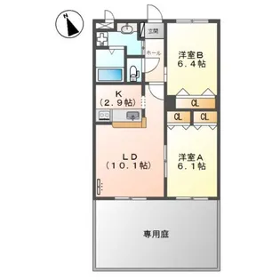 スペリアーモ【1階】の間取り