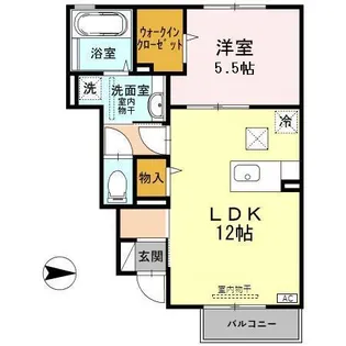 Cute金澤【1階】の間取り