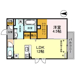 プランドール三池【2階】の間取り