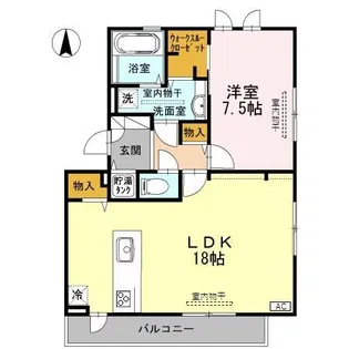 アンジュール【3階】の間取り