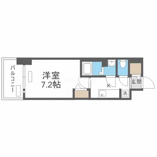 プレサンス大国町ラヴェニール【8階】の間取り