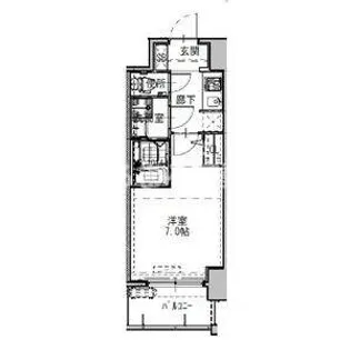 S-RESIDENCEドーム前千代崎【7階】の間取り