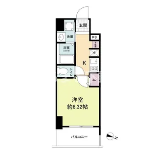 Metrosa弁天町【7階】の間取り
