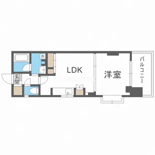 CITY SPIRE桜川I【207号室】の間取り