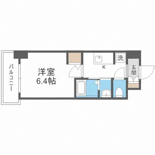 ジオエント福島野田【10階】の間取り