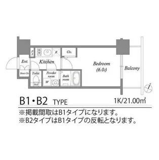 エスリード弁天町クレール【7階】の間取り