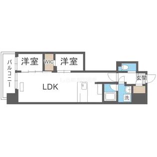 アーバネックス大阪天満宮Ⅰ【801号室】の間取り