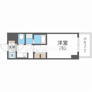 S-RESIDENCE福島Alovita【7階】の間取り