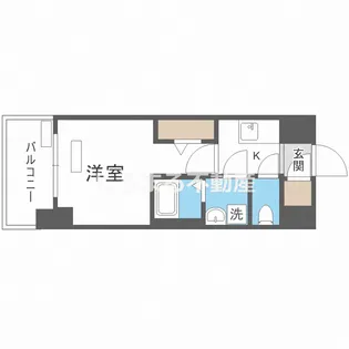 ファーストフィオーレ京橋ブレイニー【7階】の間取り