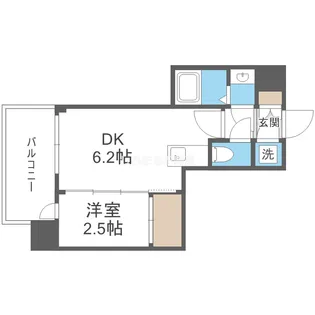 セレニテ天六ミラク【2階】の間取り