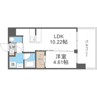 プレジオ阿波座【603号室】の間取り