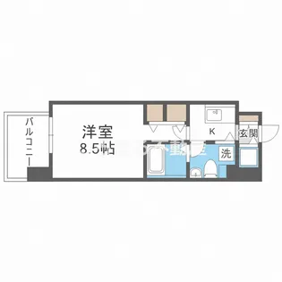グラマシー京橋【519号室】の間取り