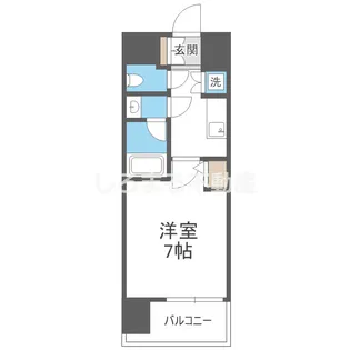 エグゼ難波南Ⅴ【5階】の間取り