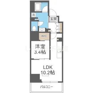 アーバネックス天満橋Front【8階】の間取り
