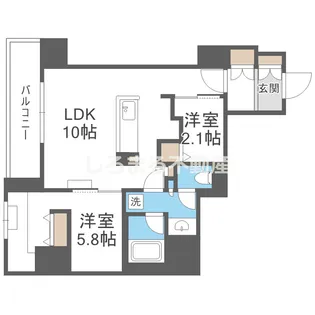 アーバネックス天満橋Front【701号室】の間取り