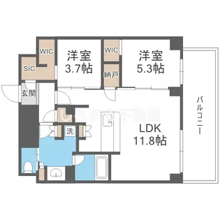 アーバネックス天満橋Front【3階】の間取り