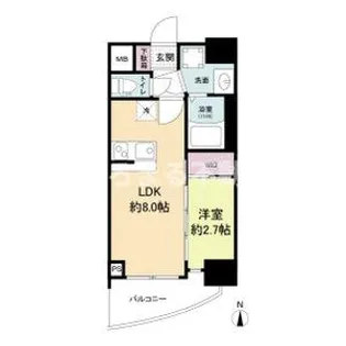 セレニテ天六ミラク【2階】の間取り