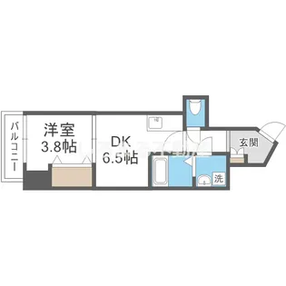 GARDENIA城東【4階】の間取り