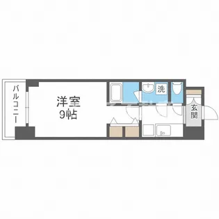 スプランディッド淀屋橋DUE【5階】の間取り