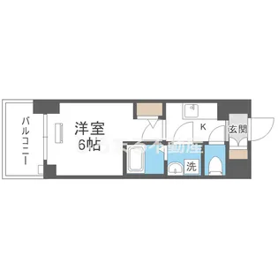 エスリード弁天町桜通レジデンス【4階】の間取り