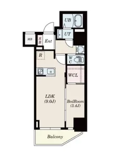 セレニテ本町リアン【10階】の間取り