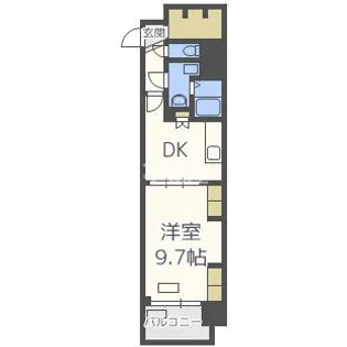 プレサンス堺筋本町駅前【1003号室】の間取り