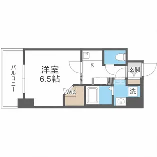 La Douceur谷町(旧:ミラージュパレス谷町ブライト)【404号室】の間取り