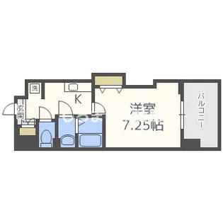 Luxe深江橋【302号室】の間取り