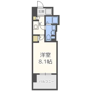 グラマシー京橋【505号室】の間取り