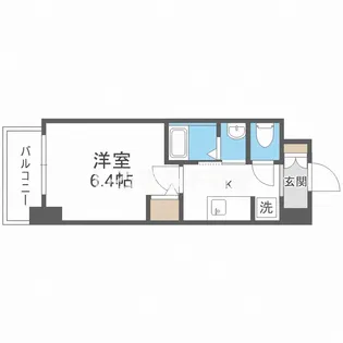 ジオエント福島野田【5階】の間取り