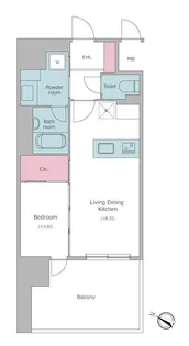 J.GRAN Court京町堀【11階】の間取り