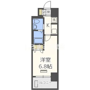 エステムコート梅田・天神橋IIIアヴァンテ【301号室】の間取り