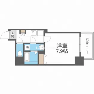 エグゼ堺筋本町【9階】の間取り
