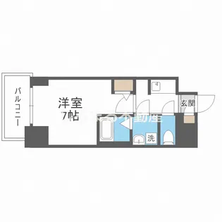 S-RESIDENCE福島玉川Deux【8階】の間取り