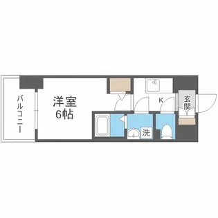 エスリードレジデンス梅田グランゲート【6階】の間取り