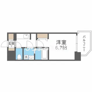 ファーストフィオーレ大阪城イースト【13階】の間取り