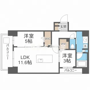 アーバネックス南新町【6階】の間取り