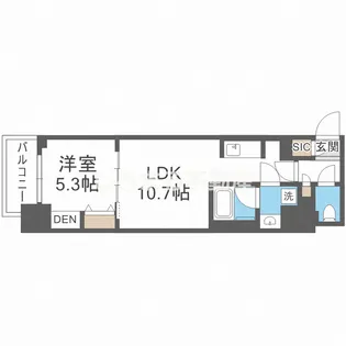 アーバネックス南新町【1002号室】の間取り
