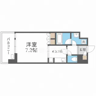 KDXレジデンス本町橋【1105号室】の間取り